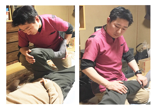 歩いたり立ったり座ったりする時に身体を安定化させる為の体幹を強化するトレーニングをベッド上で行います。